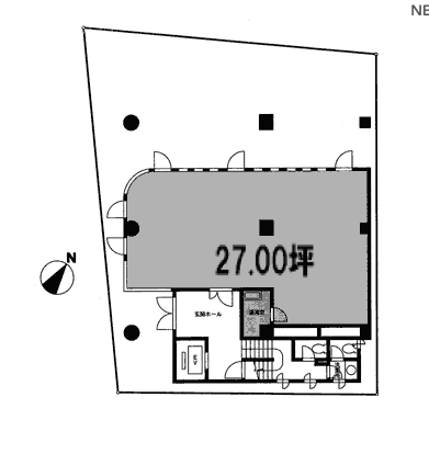 西小山ビル1F 間取り図