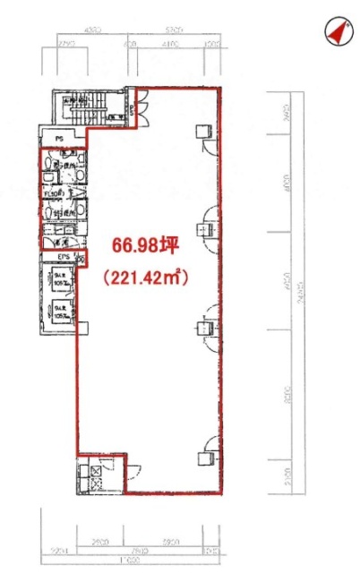 Daiwa築地ビル4F 間取り図