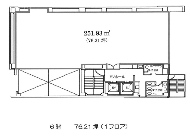 新橋六丁目(フロンテック新橋スタジオ)ビル6F 間取り図