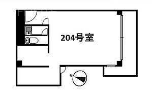 ニュー千駄ヶ谷マンション202 間取り図