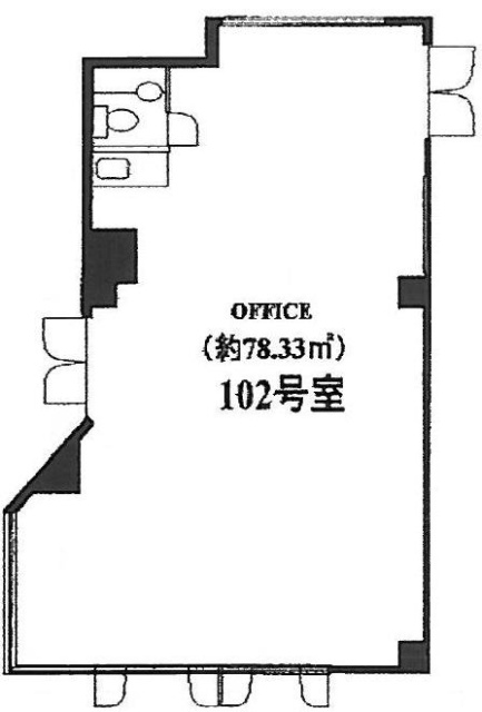 フレスカ代々木上原Ⅱビル102 間取り図