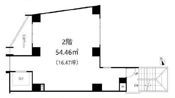 DeLCCS市谷柳町2F 間取り図