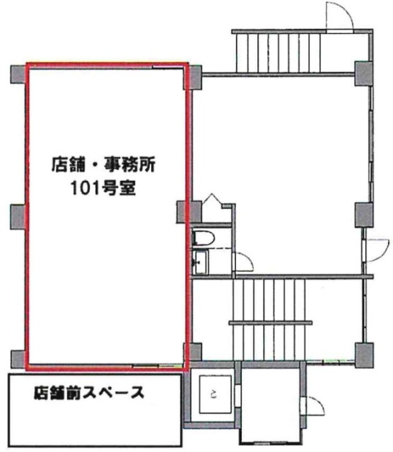ウィンド赤坂Ⅱ101 間取り図