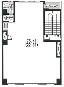片山ビル2F 間取り図