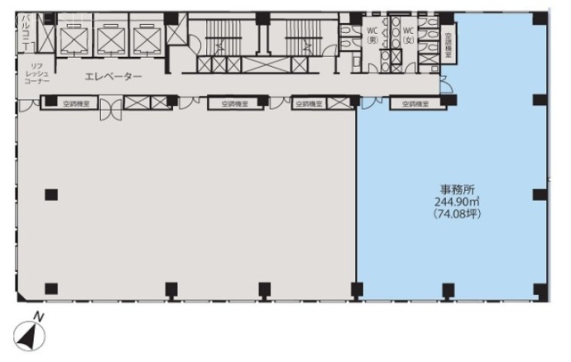 横浜ファーストビル13F 間取り図