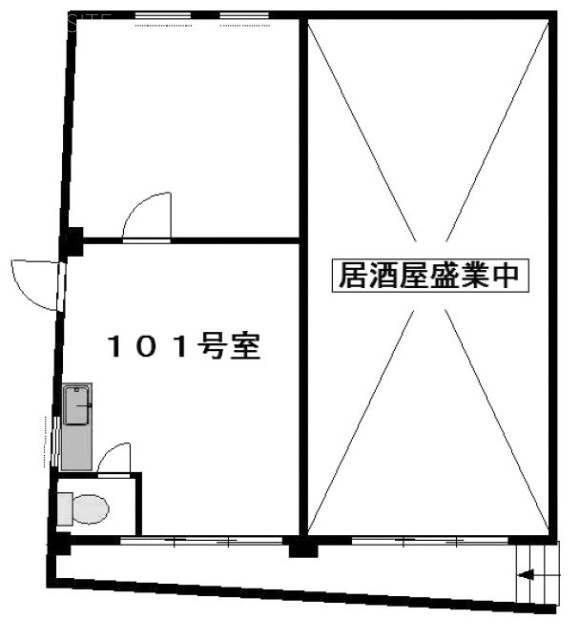 シャトー蒲田第8ビル101 間取り図