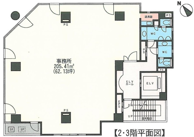 ザ・パークレックス新川2F 間取り図