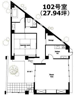 ライトコートK102 間取り図