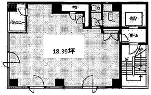 神田STビル6F 間取り図