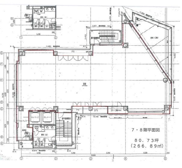 ヒューリック神田須田町ビル8F 間取り図