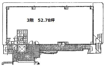 市谷山上ビル3F 間取り図