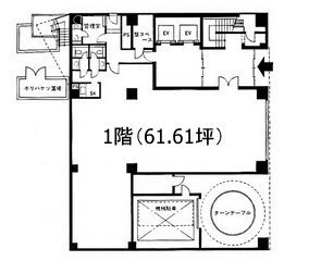 高輪台グリーンビル1F 間取り図