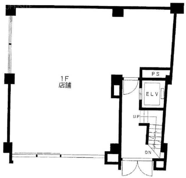 東販ビル1F 間取り図
