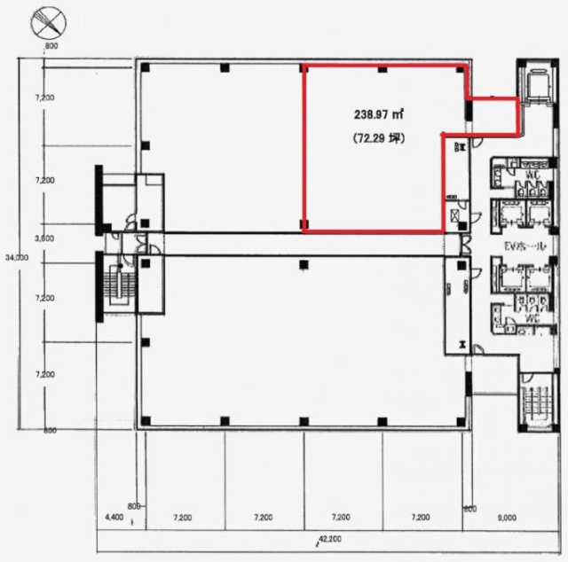 横浜花咲ビル10F 間取り図