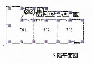 共同ビル室町4丁目703 間取り図