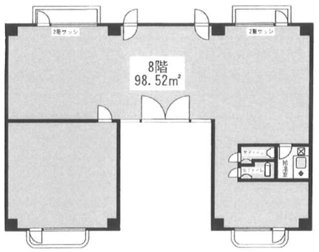 プラザ西麻布8F 間取り図