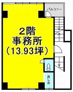 上野ビル2F 間取り図