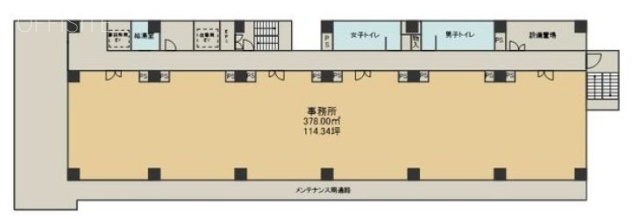 FRONTON SOUTH BUILDING5F 間取り図