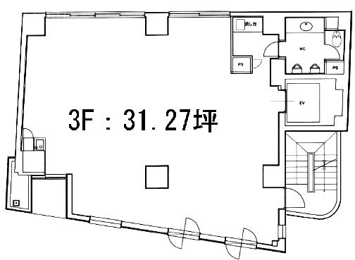 新宿明治通りビル3F 間取り図