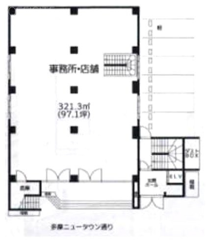 福満ビル1F 間取り図