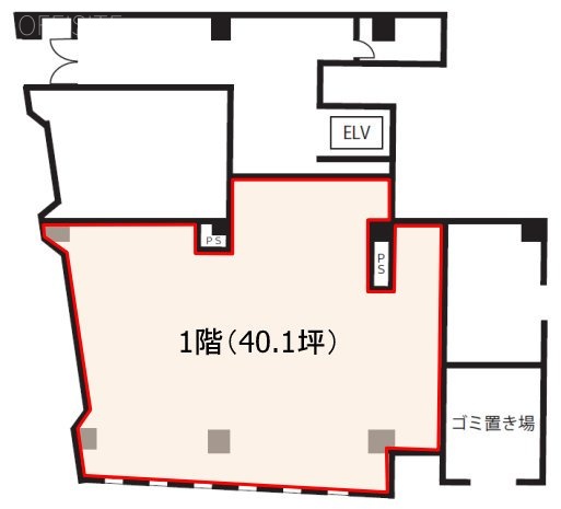 カピラ麻布ビル1F 間取り図