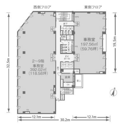 興和白金台(第31興和)ビル8F 間取り図