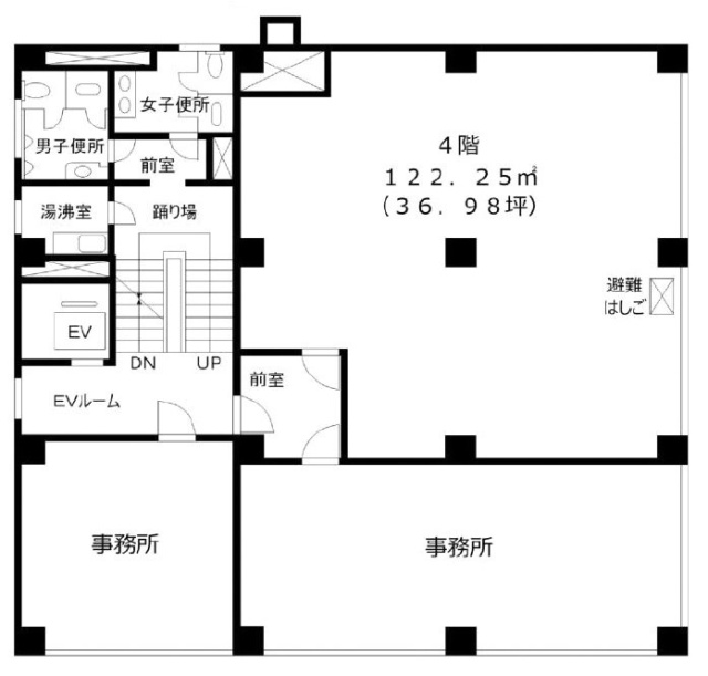 八木ビル4F 間取り図