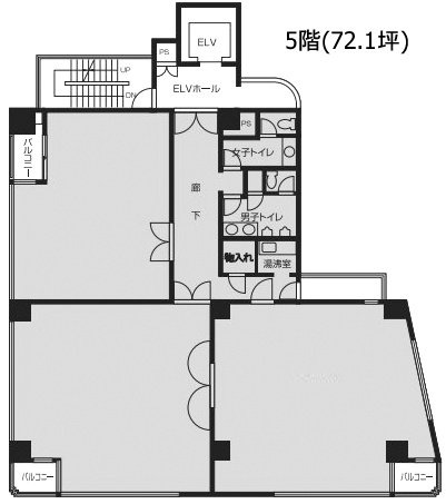 リーラ乃木坂5F 間取り図