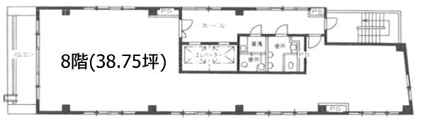 ログズ日本橋堀留ビル8F 間取り図