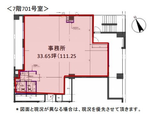 いちご高田馬場ビル7F 間取り図
