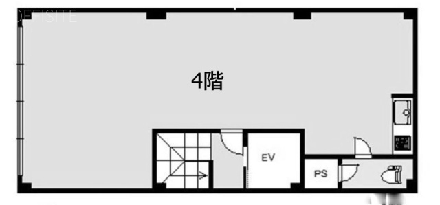築地NYビル4F 間取り図