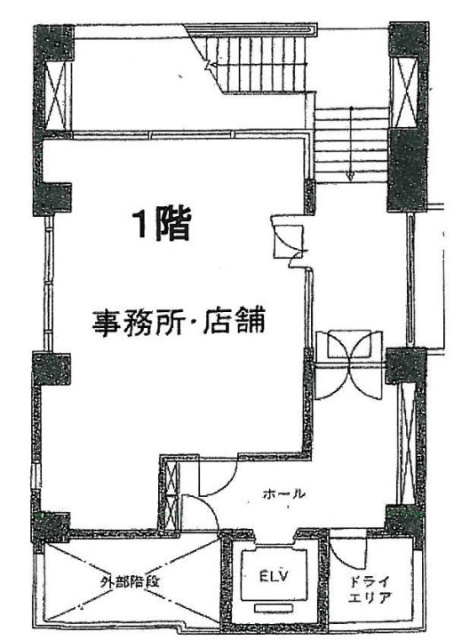 大明ビル1F 間取り図