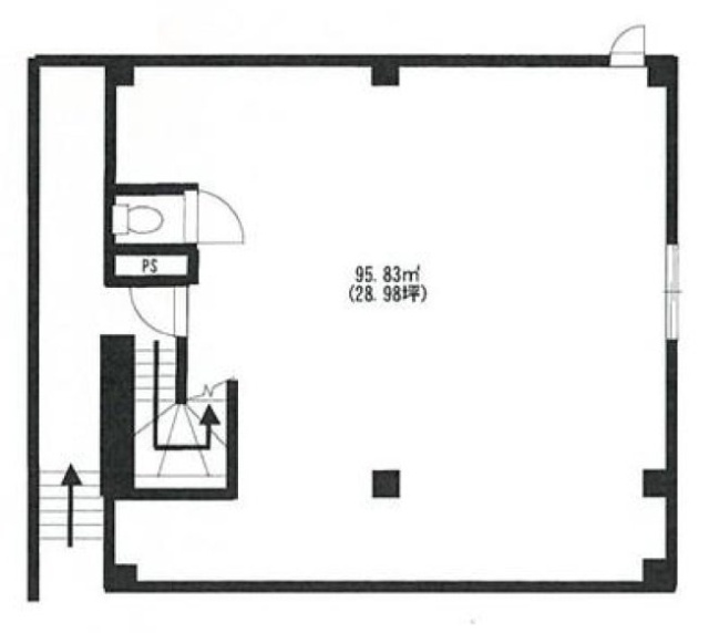 富士見台二丁目ビルA 間取り図