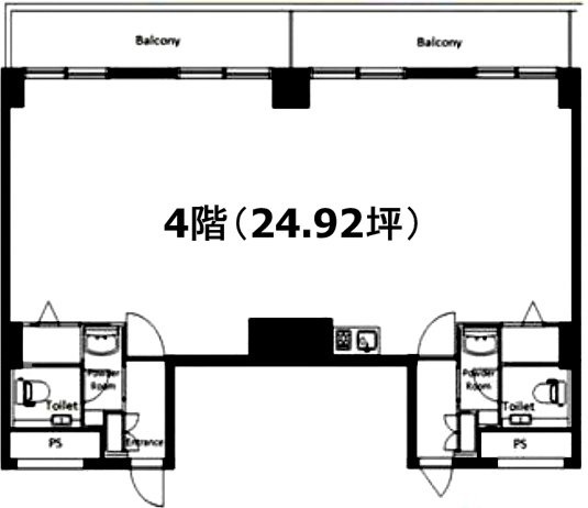 西新宿フォレストアネックス401・402 間取り図