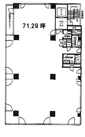 神茂(かんも)ビル5F 間取り図