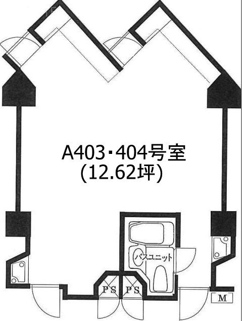 VILLA MODERNA(ビラ・モデルナ)A403・404 間取り図