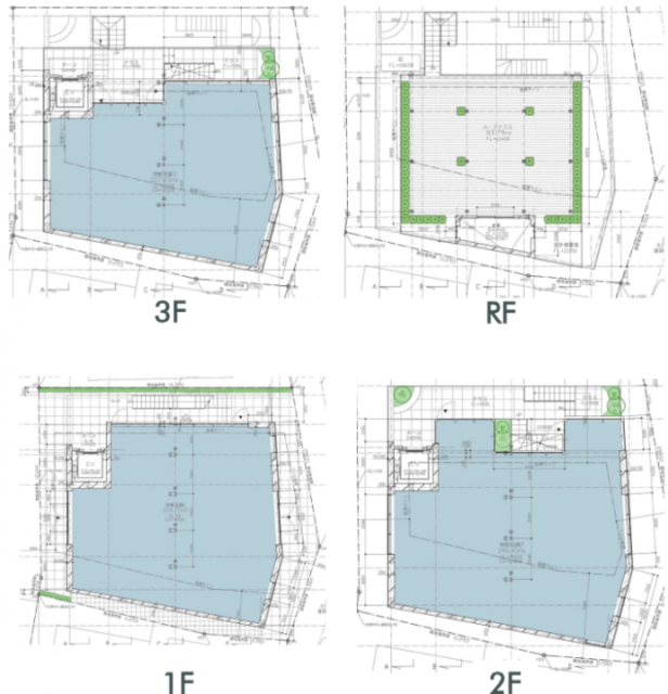 Vista神宮前ビル1F~3F 間取り図
