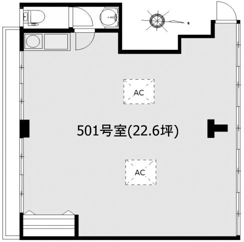 西麻布ロイヤルビル501 間取り図