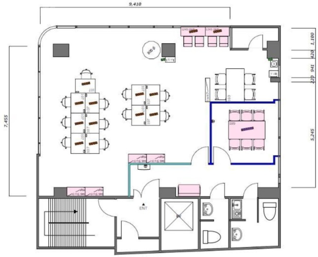 新宿KGビル9F 間取り図