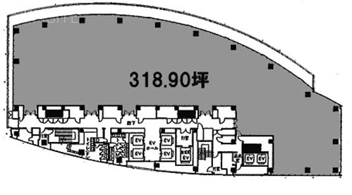 浜離宮インターシティ4F 間取り図