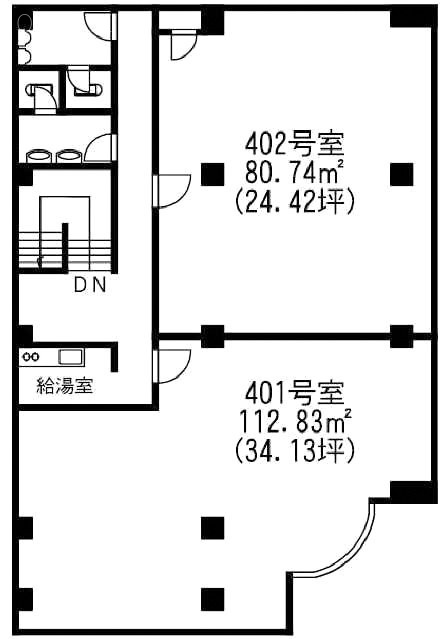 春日部アークビル401 間取り図