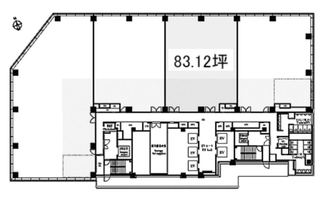 東京虎ノ門グローバルスクエアC 間取り図