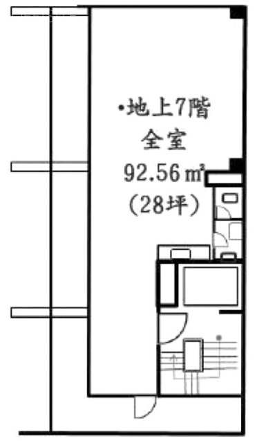 日本橋藤ビル7F 間取り図