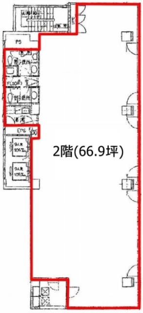 Daiwa築地ビル2F 間取り図