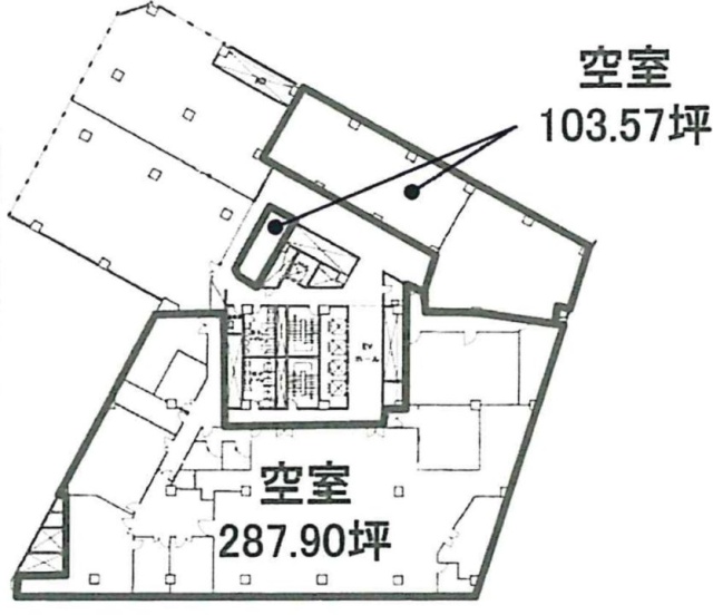 相鉄北幸第1(エキニア横浜)ビル5F 間取り図