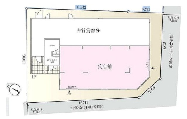 SAKAビル1F 間取り図