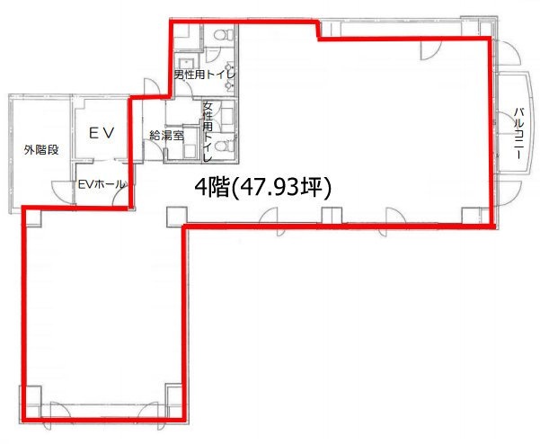 南星上野ビル4F 間取り図