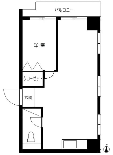 池之端ヒロ・ハイツ301 間取り図