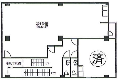 五光ビル201 間取り図
