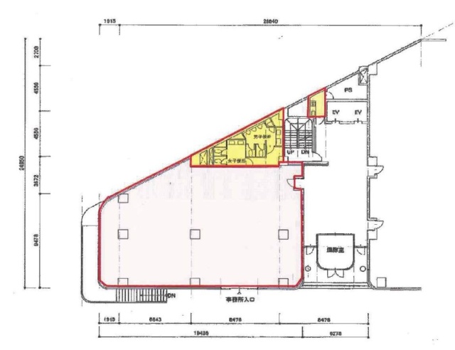 KDX高田馬場ビル1F 間取り図